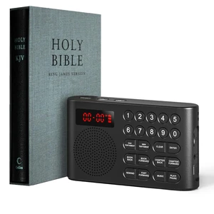 KJV Audio Bible Player, Electronic Bible with Large Buttons Easy Read Talking Bible Old & New Testament in King James Version for Senior Poor Vision Portable Audible Bible KJV Audio Bible Player, Electronic Bible with Large Buttons Easy Read Talking Bible Old & New Testament in King James Version for Senior Poor Vision Portable Audible Bible