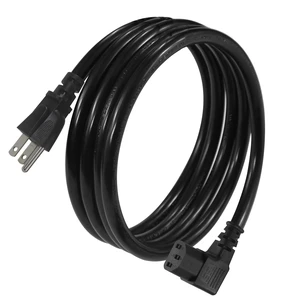 6FT 90 Degree Computer Monitor Power Cord - NEMA 5-15P to Right Angle C13 Power Cord, 13A 125V, 16AWG, Black Replacement Angled Printer/TV 3 Prong AC Cord, PC Power Supply Cable 6FT 90 Degree Computer Monitor Power Cord - NEMA 5-15P to Right Angle C13 Power Cord, 13A 125V, 16AWG, Black Replacement Angled Printer/TV 3 Prong AC Cord, PC Power Supply Cable