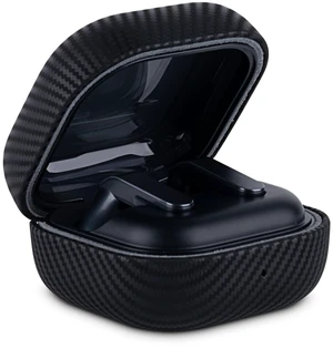Leather Case for Samsung Galaxy Buds 4 / Buds4 Pro Case Cover Premium Soft-Touch Leather, Fully-Wrapped Design, Carbon-Fiber-Effect Texture, Supports Wireless Charging - Black Leather Case for Samsung Galaxy Buds 4 / Buds4 Pro Case Cover Premium Soft-Touch Leather, Fully-Wrapped Design, Carbon-Fiber-Effect Texture, Supports Wireless Charging - Black