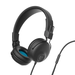 Studio on-Ear Headphones with 40mm Drivers, Tangle-Free Braided Cord, Foldable, Black Studio on-Ear Headphones with 40mm Drivers, Tangle-Free Braided Cord, Foldable, Black