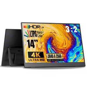 14" 4K Portable Monitor, USB-C & HDMI for Laptop & Travel 3840×2560 LTPS Display HDR 100% sRGB Ultra-Slim with Stand Works with Mac, PC, Phone, PS5, Xbox & Switch 14" 4K Portable Monitor, USB-C & HDMI for Laptop & Travel 3840×2560 LTPS Display HDR 100% sRGB Ultra-Slim with Stand Works with Mac, PC, Phone, PS5, Xbox & Switch