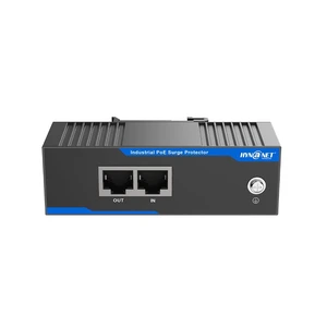 Gigabit PoE+ Ethernet Surge Protector 10KV Industrial Lightning Suppressor GDT and TVS Dual Components, -40°F to 176°F, CAT5/CAT6 LAN Network Thunder Arrestor, DIN Rail Mount Gigabit PoE+ Ethernet Surge Protector 10KV Industrial Lightning Suppressor GDT and TVS Dual Components, -40°F to 176°F, CAT5/CAT6 LAN Network Thunder Arrestor, DIN Rail Mount