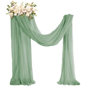 Wedding Arch Draping Fabric, Extra Long Freely Cut Boho Gauze Backdrop Curtains for Table Runner Wedding Backgrounds Arch Ceremony Ceiling Table Decors(Sage Green,3 x 100ft,Cheesecloth) Wedding Arch Draping Fabric, Extra Long Freely Cut Boho Gauze Backdrop Curtains for Table Runner Wedding Backgrounds Arch Ceremony Ceiling Table Decors(Sage Green,3 x 100ft,Cheesecloth)