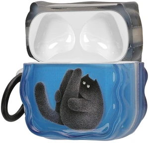 Earbud Case for Apple Airpods 4 - Protective Shockproof in-Ear Headphones Cover with Keychain, Soft & Durable, Pilates Cat Earbud Case for Apple Airpods 4 - Protective Shockproof in-Ear Headphones Cover with Keychain, Soft & Durable, Pilates Cat
