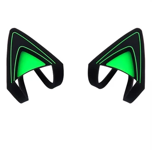 Silicone Cat Kitty Ears Lovely Attachable Accessory Compatible for Razer Kraken 2019, Kraken TE Headsets (Green) Silicone Cat Kitty Ears Lovely Attachable Accessory Compatible for Razer Kraken 2019, Kraken TE Headsets (Green)