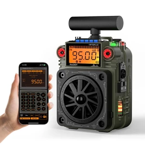 RF750 Plus App Control Shortwave Radio, NOAA Alert, Green 297 preset stations, replaceable battery, T-type antenna, SOS alarm for camping RF750 Plus App Control Shortwave Radio, NOAA Alert, Green 297 preset stations, replaceable battery, T-type antenna, SOS alarm for camping