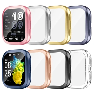 8 Pack Case Compatible for Amazfit Bip 6 with Tempered Glass Screen Protector, Shockproof Soft TPU Cover Compatible with Amazfit Bip 6 8 Pack Case Compatible for Amazfit Bip 6 with Tempered Glass Screen Protector, Shockproof Soft TPU Cover Compatible with Amazfit Bip 6