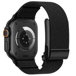 Hybrid Nylon Band Compatible with Whoop 5.0 and Apple Watch Band Combo Stretchy Braided Straps for Whoop 5.0 and Apple Watch 11/10/9/8/7/6/5/4/3/2/1/SE/Ultra, Breathable Comfortable Durable Hybrid Nylon Band Compatible with Whoop 5.0 and Apple Watch Band Combo Stretchy Braided Straps for Whoop 5.0 and Apple Watch 11/10/9/8/7/6/5/4/3/2/1/SE/Ultra, Breathable Comfortable Durable