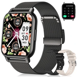 Smart Watch for Women(3 Bands), Fitness Tracker with Bluetooth Calls & AI Voice Control, 1.85 HD Screen, Heart Rate/SpO2 Monitor, Sleep Tracker, Compatible with Android iOS (Black) Smart Watch for Women(3 Bands), Fitness Tracker with Bluetooth Calls & AI Voice Control, 1.85 HD Screen, Heart Rate/SpO2 Monitor, Sleep Tracker, Compatible with Android iOS (Black)