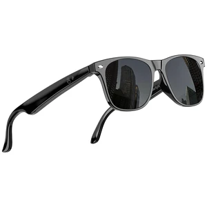 Smart Glasses with 165 Languages Real-Time AI Translation, Bluetooth 6.0 Audio Sunglasses for Men Women, TAC Polarized Dark Black Lens UV400, Classic Wayfarer Open Ear Headphone Eyewear with Mic Smart Glasses with 165 Languages Real-Time AI Translation, Bluetooth 6.0 Audio Sunglasses for Men Women, TAC Polarized Dark Black Lens UV400, Classic Wayfarer Open Ear Headphone Eyewear with Mic