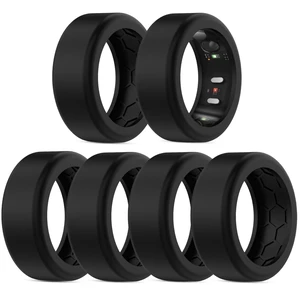 6Pack Cover Compatible with RingConn Gen 3/Gen 2/Gen 2 Air/Gen 1 Protector Anti-Slip Design,Comfort Silicone Anti-Scratch Durable Case for Gym Woking Out Daily Women Men-6Black-M for 11/12/13/14 6Pack Cover Compatible with RingConn Gen 3/Gen 2/Gen 2 Air/Gen 1 Protector Anti-Slip Design,Comfort Silicone Anti-Scratch Durable Case for Gym Woking Out Daily Women Men-6Black-M for 11/12/13/14