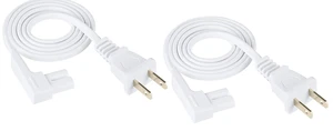 3-Foot 2-Pack Power Cord for Sonos One, One SL, Play-1 Speakers - Compatible Power Plug Cable (Standard, White) 3-Foot 2-Pack Power Cord for Sonos One, One SL, Play-1 Speakers - Compatible Power Plug Cable (Standard, White)