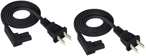3-Foot 2-Pack Power Cord Compatible with Sonos One, Sonos One SL, Sonos Play-1 Speakers - Power Plug Cable (Standard, Black) 3-Foot 2-Pack Power Cord Compatible with Sonos One, Sonos One SL, Sonos Play-1 Speakers - Power Plug Cable (Standard, Black)