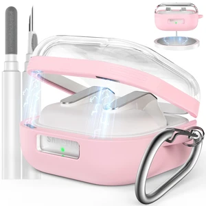 for Samsung Galaxy Buds 4 Pro Case Cover with Magnetic Safety Lock Hard Shell Shockproof Protective Magnetic Case for Galaxy Buds 4 Earbuds 2026 with Cleaner Kit & Carabiner, Pink for Samsung Galaxy Buds 4 Pro Case Cover with Magnetic Safety Lock Hard Shell Shockproof Protective Magnetic Case for Galaxy Buds 4 Earbuds 2026 with Cleaner Kit & Carabiner, Pink