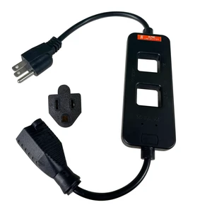 2Pcs KJ79D AC Line Splitter Line Splitter for Clamp Meter, 10x Measurement, 15A Max Current, for US Outlets(Black) (KJ79D black 1pcs) 2Pcs KJ79D AC Line Splitter Line Splitter for Clamp Meter, 10x Measurement, 15A Max Current, for US Outlets(Black) (KJ79D black 1pcs)