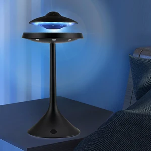 Magnetic Levitation Bluetooth UFO Speaker, Levitating UFO Speakers with Seven Color Night Lamp, Wireless Charging LED Lamp Bluetooth Speaker, 360°Rotating UFO Lamp (Black) Magnetic Levitation Bluetooth UFO Speaker, Levitating UFO Speakers with Seven Color Night Lamp, Wireless Charging LED Lamp Bluetooth Speaker, 360°Rotating UFO Lamp (Black)