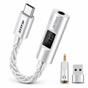 USB C DAC CX31993+SGM8262 HiFi 32bit/384kHz Audio Adapter USB C to 3.5mm with Headphone Ampifier, Silver-Plated Copper CNC Aluminum Body IEM DAC Dongle for Android iPhone PC Mac USB C DAC CX31993+SGM8262 HiFi 32bit/384kHz Audio Adapter USB C to 3.5mm with Headphone Ampifier, Silver-Plated Copper CNC Aluminum Body IEM DAC Dongle for Android iPhone PC Mac