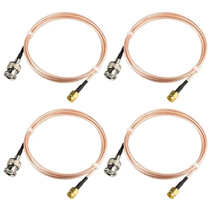 BNC Male to SMA Male Connectors 3ft RG316 Coaxial Cable Low Loss 50ohm BNC to SMA Male Adapter 1M for Antenna/Radio/WiFi/LAN Devices/External Antenna 4PCs BNC Male to SMA Male Connectors 3ft RG316 Coaxial Cable Low Loss 50ohm BNC to SMA Male Adapter 1M for Antenna/Radio/WiFi/LAN Devices/External Antenna 4PCs