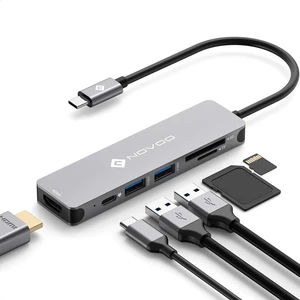 USB C Hub HDMI, MacBook Pro Adapters with 100W PD, 6 in 1 Adapter 4K to HDMI, 2 USB 3.0 Ports and SD/TF Cards Reader for iPad Pro/MacBook Pro Air/Type C Devices USB C Hub HDMI, MacBook Pro Adapters with 100W PD, 6 in 1 Adapter 4K to HDMI, 2 USB 3.0 Ports and SD/TF Cards Reader for iPad Pro/MacBook Pro Air/Type C Devices