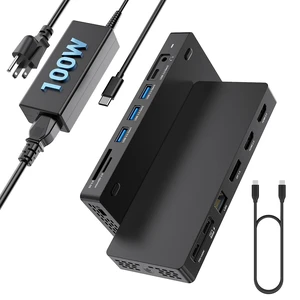 Surface Thunderbolt 4 Dock 16 in 1 Triple Displays with Power Adapter Dual HDMI+DisplayPort Surface Pro Docking Station for Surface Pro 13 12 11 10 9 8 7 X, Surface Laptop 7 6 5, Go, Book Surface Thunderbolt 4 Dock 16 in 1 Triple Displays with Power Adapter Dual HDMI+DisplayPort Surface Pro Docking Station for Surface Pro 13 12 11 10 9 8 7 X, Surface Laptop 7 6 5, Go, Book