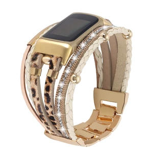 Leather Bands Compatible with Fitbit Charge 6/Charge 5 Bands for Women, Boho Handmade Multilayer Wrap Bracelets Jewelry Strap Replacement for Charge 6/Charge 5 Fitness Tracker Leather Bands Compatible with Fitbit Charge 6/Charge 5 Bands for Women, Boho Handmade Multilayer Wrap Bracelets Jewelry Strap Replacement for Charge 6/Charge 5 Fitness Tracker
