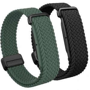Nylon Braided Magnetic Bands for Google Fitbit Air Fitness Tracker 2 Pack Quick-Adjust Stretchy Sport Replacement Strap, Men Women Soft Breathable Wristband for Daily Workout, Sleeping Nylon Braided Magnetic Bands for Google Fitbit Air Fitness Tracker 2 Pack Quick-Adjust Stretchy Sport Replacement Strap, Men Women Soft Breathable Wristband for Daily Workout, Sleeping