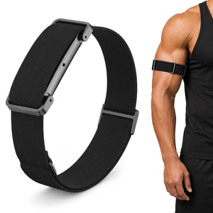 Elastic Nylon Bicep Band Compatible with Google Fitbit Air, Adjustable Stretch Woven Arm Strap with Sliding Buckle and Integrated Metal Frame Elastic Nylon Bicep Band Compatible with Google Fitbit Air, Adjustable Stretch Woven Arm Strap with Sliding Buckle and Integrated Metal Frame