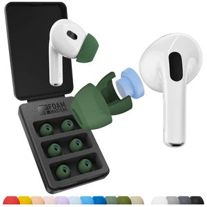 Ultra-Premium Silicone-Memory Ear Tips for AirPods Pro 1st and 2nd Gen Ultra Secure for Athletes Comfortable Better Sound by SportMagic (Forest Green, Assorted S/M/L) Ultra-Premium Silicone-Memory Ear Tips for AirPods Pro 1st and 2nd Gen Ultra Secure for Athletes Comfortable Better Sound by SportMagic (Forest Green, Assorted S/M/L)