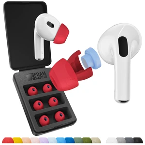 Ultra-Premium Silicone-Memory Ear Tips for AirPods Pro 1st and 2nd Gen Ultra Secure for Athletes Comfortable Better Sound by SportMagic (Red, Assorted S/M/L) Ultra-Premium Silicone-Memory Ear Tips for AirPods Pro 1st and 2nd Gen Ultra Secure for Athletes Comfortable Better Sound by SportMagic (Red, Assorted S/M/L)