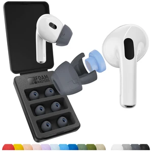 Ultra-Premium Silicone-Memory Ear Tips for AirPods Pro 1st and 2nd Gen Ultra Secure for Athletes Comfortable Better Sound by SportMagic (Space Gray, Assorted S/M/L) Ultra-Premium Silicone-Memory Ear Tips for AirPods Pro 1st and 2nd Gen Ultra Secure for Athletes Comfortable Better Sound by SportMagic (Space Gray, Assorted S/M/L)