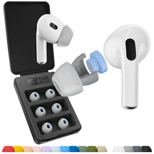 Ultra-Premium Silicone-Memory Ear Tips for AirPods Pro 1st and 2nd Gen Ultra Secure for Athletes Comfortable Better Sound by SportMagic (Gray, Assorted S/M/L) Ultra-Premium Silicone-Memory Ear Tips for AirPods Pro 1st and 2nd Gen Ultra Secure for Athletes Comfortable Better Sound by SportMagic (Gray, Assorted S/M/L)