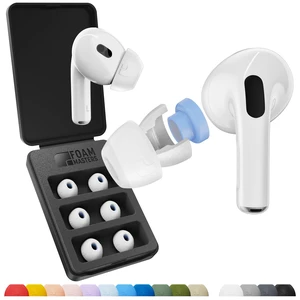 Ultra-Premium Silicone-Memory Ear Tips for AirPods Pro 1st and 2nd Gen Ultra Secure for Athletes Comfortable Better Sound by SportMagic (White, Assorted S/M/L) Ultra-Premium Silicone-Memory Ear Tips for AirPods Pro 1st and 2nd Gen Ultra Secure for Athletes Comfortable Better Sound by SportMagic (White, Assorted S/M/L)