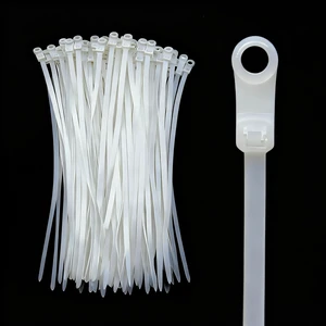 200pcs Zip Tie with Screw Hole, 12 inch Automotive Wire Self Locking Black Zip Ties Screw Zip Tie Mount Push Mount Cable Ties (White, 12") 200pcs Zip Tie with Screw Hole, 12 inch Automotive Wire Self Locking Black Zip Ties Screw Zip Tie Mount Push Mount Cable Ties (White, 12")