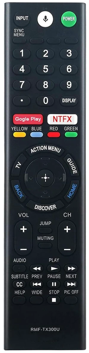 Replaced Voice Remote fit for Sony Smart TV XBR-43X800D XBR-43X800E XBR-49X800D XBR-49X900E XBR-55X850D XBR-55X850DS XBR-55X850S XBR-55X900E XBR-55X930D XBR-55X930E XBR-65X850D XBR-65X900E Replaced Voice Remote fit for Sony Smart TV XBR-43X800D XBR-43X800E XBR-49X800D XBR-49X900E XBR-55X850D XBR-55X850DS XBR-55X850S XBR-55X900E XBR-55X930D XBR-55X930E XBR-65X850D XBR-65X900E