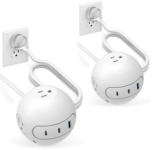 2 Pack 20W USB C Power Strip,Power Strips with 3 Widely Outlets and 3 USB Ports(2 USB C Port),5 ft Flat Plug Extension Cord,Power Delivery Charging for Dorm Rooms,Home Office,White 2 Pack 20W USB C Power Strip,Power Strips with 3 Widely Outlets and 3 USB Ports(2 USB C Port),5 ft Flat Plug Extension Cord,Power Delivery Charging for Dorm Rooms,Home Office,White