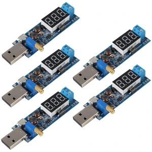 5pcs USB Buck Boost Converter 3.5V-12V to 1.2V-24V DC-DC Adjustable Step Up Step Down Power Supply Module Voltage Regulator 5V to 3.3V 9V 12V 18V 24V 5pcs USB Buck Boost Converter 3.5V-12V to 1.2V-24V DC-DC Adjustable Step Up Step Down Power Supply Module Voltage Regulator 5V to 3.3V 9V 12V 18V 24V
