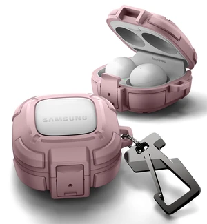 Rugged Bumper Case for Samsung Galaxy Buds FE (2023)/Buds 2 Pro (2022)/Buds 2 (2021)/Buds Pro (2021)/Buds Live (2020) Cases with Secure Lock, Shockproof Cover with Carabiner Rugged Bumper Case for Samsung Galaxy Buds FE (2023)/Buds 2 Pro (2022)/Buds 2 (2021)/Buds Pro (2021)/Buds Live (2020) Cases with Secure Lock, Shockproof Cover with Carabiner