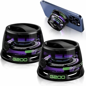 G200 2-Pack Black Mini Magnetic Bluetooth Speaker with Kickstand IPX4 Waterproof, Full-Range Stereo Sound, TWS Pairing, RGB Lights, Grad Gift, Travel, Cycling, Hiking, Golf, Gym Yoga, Beach G200 2-Pack Black Mini Magnetic Bluetooth Speaker with Kickstand IPX4 Waterproof, Full-Range Stereo Sound, TWS Pairing, RGB Lights, Grad Gift, Travel, Cycling, Hiking, Golf, Gym Yoga, Beach