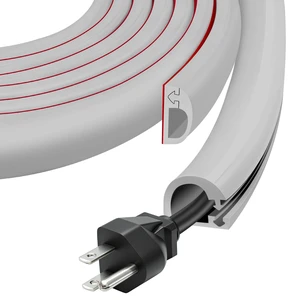 Wall Cord Hider, Side-Open Cable Raceway for on Wall,Gray,Regular-118inch Wall Cord Hider,Flexible Self-Adhesive Wire Cover,Side-Open Cable Raceway,for Wall Cord,Mounted TV,Home Theater & Office Wall Cord Hider, Side-Open Cable Raceway for on Wall,Gray,Regular-118inch Wall Cord Hider,Flexible Self-Adhesive Wire Cover,Side-Open Cable Raceway,for Wall Cord,Mounted TV,Home Theater & Office