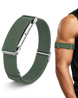Nylon Sport Bicep Bands Compatible with Google Fitbit Air Band Adjustable Elastic Arm Strap with Metal Frame Case, Breathable Replacement Arm Band for Fitbit Air Tracker Men Women Nylon Sport Bicep Bands Compatible with Google Fitbit Air Band Adjustable Elastic Arm Strap with Metal Frame Case, Breathable Replacement Arm Band for Fitbit Air Tracker Men Women