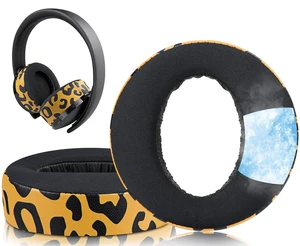 Replacement Earpads for Sony New Gold Wireless PlayStation PS4 (2018 Version) Headset, Ear Pads Cushions with High-Density Foam - 0080 CG Tiger Stripes Replacement Earpads for Sony New Gold Wireless PlayStation PS4 (2018 Version) Headset, Ear Pads Cushions with High-Density Foam - 0080 CG Tiger Stripes
