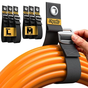 6-Pack Extension Cord Organizer, Gravity-Lock Holder for Workshop Adjustable Extension Cord Holder, Heavy-duty Cable Straps for Garage Organization Gadgets RV Shed 6-Pack Extension Cord Organizer, Gravity-Lock Holder for Workshop Adjustable Extension Cord Holder, Heavy-duty Cable Straps for Garage Organization Gadgets RV Shed