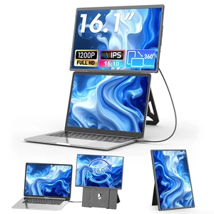 Laptop Screen Extender FHD Portable Monitor 16.1" 1200P FHD, 120% RGB Color, 16:10 Raton, Height-Adjustable, Magnetic Stand, VESA Mountable, Full-OS Compatibility Laptop Screen Extender FHD Portable Monitor 16.1" 1200P FHD, 120% RGB Color, 16:10 Raton, Height-Adjustable, Magnetic Stand, VESA Mountable, Full-OS Compatibility