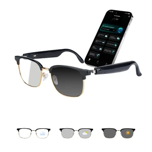 AI Smart Glasses, Real-time Translation Bluetooth Glasses, Unisex 169 Languages, Photochromic Lenses, Build-in Mic & Speakers, Open-Ear Wearable Tech Glasses, Travel Business Learning Meeting AI Smart Glasses, Real-time Translation Bluetooth Glasses, Unisex 169 Languages, Photochromic Lenses, Build-in Mic & Speakers, Open-Ear Wearable Tech Glasses, Travel Business Learning Meeting