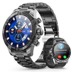 Men's Smart Watch Round HD 1.53" Gold Blue Smart Watches for Men, Multiple Sports Modes, Bluetooth Voice Call. Available for iOS and Android (All-Black) Men's Smart Watch Round HD 1.53" Gold Blue Smart Watches for Men, Multiple Sports Modes, Bluetooth Voice Call. Available for iOS and Android (All-Black)