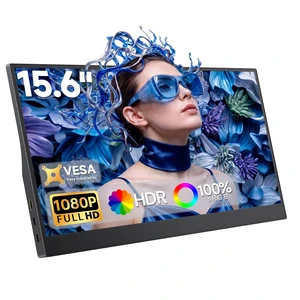 15.6" Portable Monitor for Laptop, USBC HDMI Laptop Screen Extender FHD 1080P Ultra-Slim Travel IPS Display with HDR,100% sRGB VESA & Built-in Speakers for Mac Phone PS5 Xbox Switch 15.6" Portable Monitor for Laptop, USBC HDMI Laptop Screen Extender FHD 1080P Ultra-Slim Travel IPS Display with HDR,100% sRGB VESA & Built-in Speakers for Mac Phone PS5 Xbox Switch