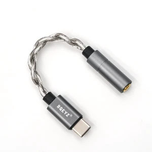 LIN CX31993 HiFi DAC Dongle, Type-C to 3.5mm Headphone Jack Adapter Built-in headphone amplifier, supports 32bit/384kHz, silver housing for USB-C smartphones LIN CX31993 HiFi DAC Dongle, Type-C to 3.5mm Headphone Jack Adapter Built-in headphone amplifier, supports 32bit/384kHz, silver housing for USB-C smartphones