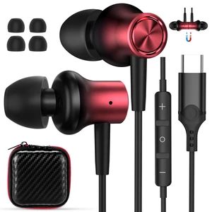 USB C Earbuds for iPhone 18 Pro Max 17 16 15 16e Magnetic Wired Headphone for Samsung S26 Ultra S25 FE S23 A17 Z Fold 8 7 In Ear Noise Canceling Headset Type C Earphone for iPad A16 Pixel 9a 10a 10 9 USB C Earbuds for iPhone 18 Pro Max 17 16 15 16e Magnetic Wired Headphone for Samsung S26 Ultra S25 FE S23 A17 Z Fold 8 7 In Ear Noise Canceling Headset Type C Earphone for iPad A16 Pixel 9a 10a 10 9
