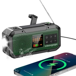 Emergency Radio Waterproof Bluetooth Speaker,Portable Digital AM FM Radio with 2000mAH Cell Phone Charger,Flashlight,Hand Crank NOAA Weather Radio with Solar Panel,Emergency Survival Kit (Green) Emergency Radio Waterproof Bluetooth Speaker,Portable Digital AM FM Radio with 2000mAH Cell Phone Charger,Flashlight,Hand Crank NOAA Weather Radio with Solar Panel,Emergency Survival Kit (Green)