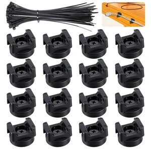 16 Pcs Magnetic Cable Zip Tie Mounts, Magnetic Wire Holder Base, Multipurpose Cable Management Clips, Wire Clamps for Electrical Supplies 16 Pcs Magnetic Cable Zip Tie Mounts, Magnetic Wire Holder Base, Multipurpose Cable Management Clips, Wire Clamps for Electrical Supplies
